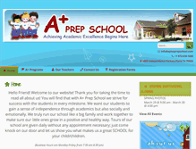 Tablet Screenshot of aplusprepschool.com